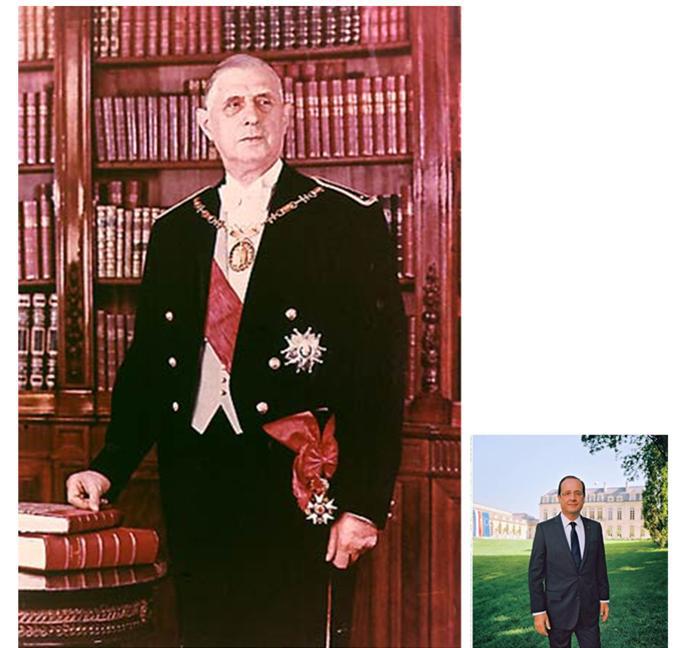50 ans de distance, et une effrayante différence d'intelligence, de vision géopolitique, de lucidité, de courage et de droiture séparent Charles de Gaulle et François Hollande, dont on peine à réaliser qu'il est président de la République. Un géant d'un côté, un nain de l'autre.